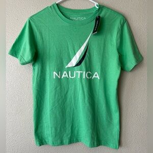 Boys Nautica Vibrant Green Tee size 10/12